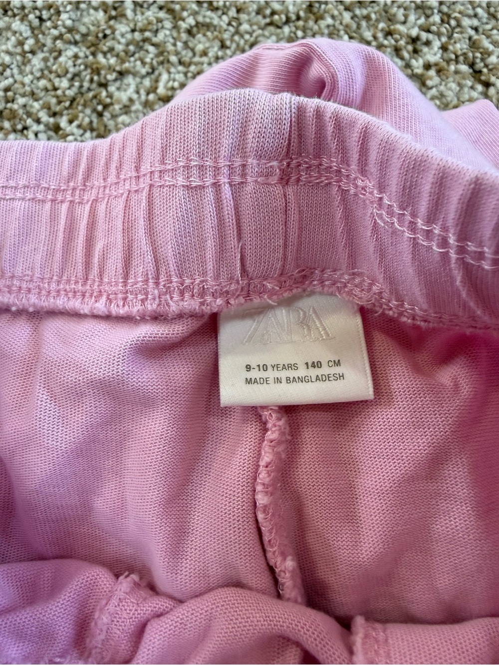 ZARA Pink Short Sleeve Cotton tee and pants - Picture 4 of 6
